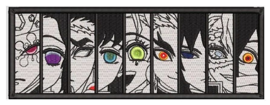 Hashiras Embroided Faces ⚔️