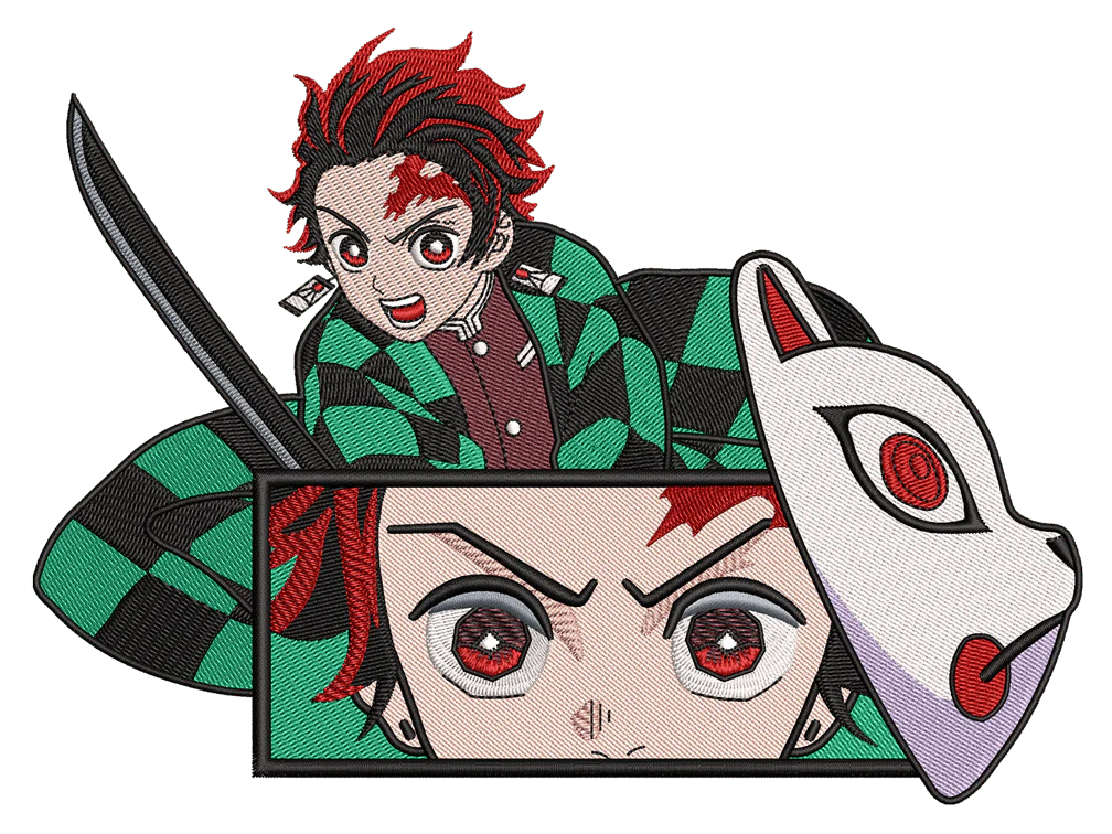Tanjiro x Mask embroidery